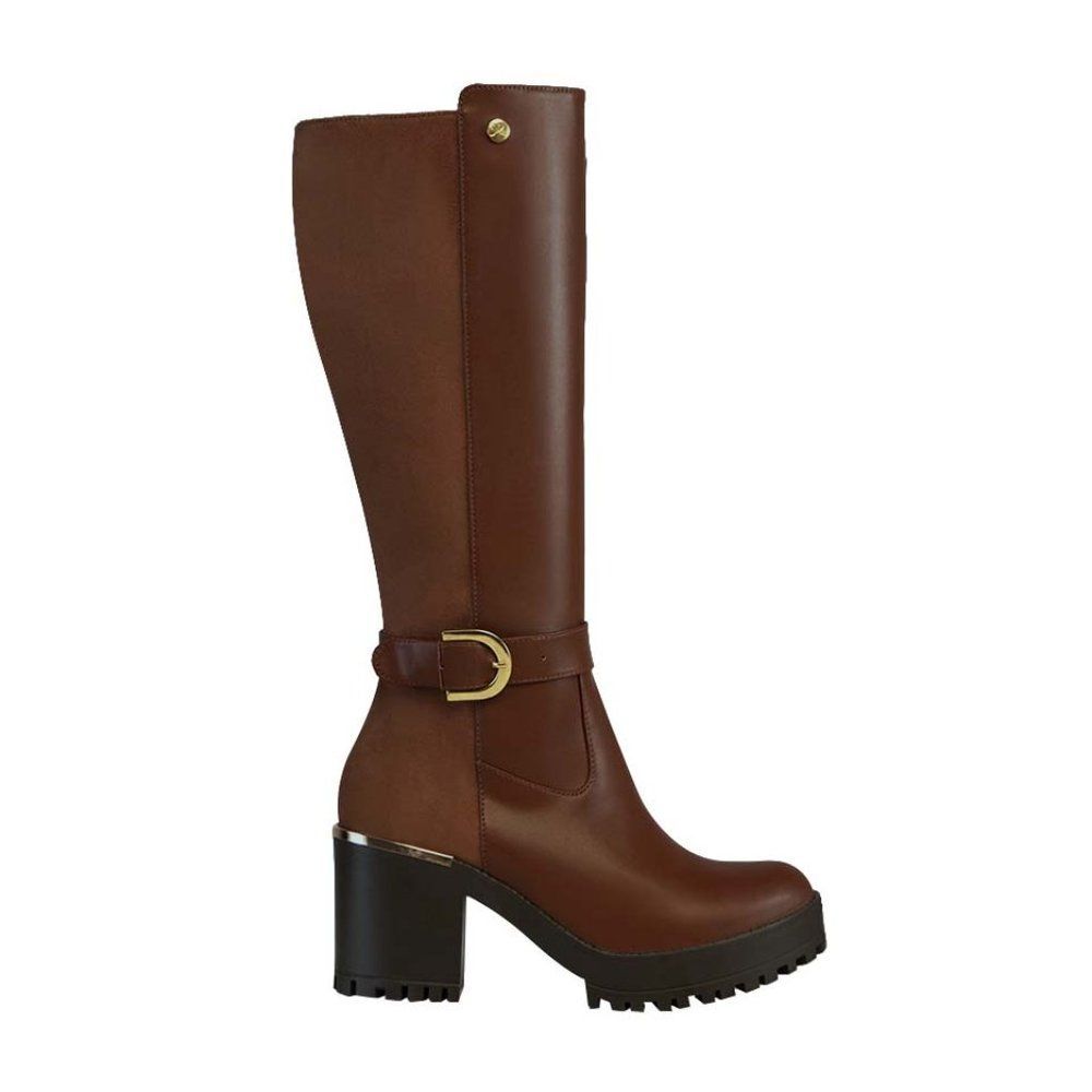 Fabulous Knee High Rider Boots with chunky heel